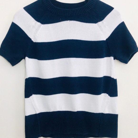 |J Crew| Navy and White Striped Sweater Size Small - Picture 8 of 8